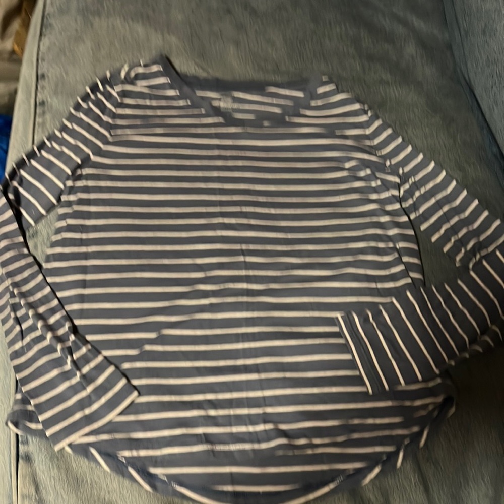 Purple striped shirt